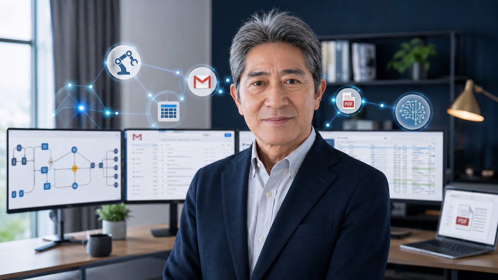 GASとAIによる業務自動化を説明するオンライン講座講師